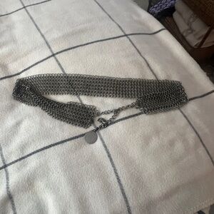 Stella McCartney Silver Braided Belt